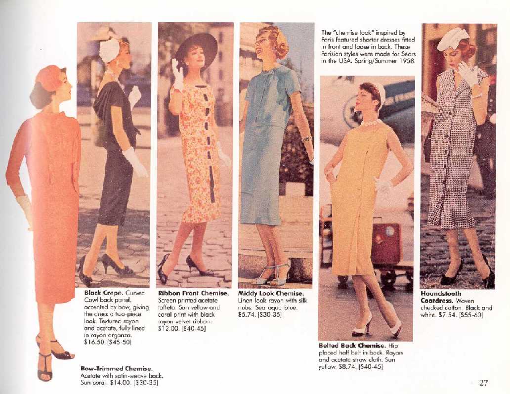 Fashions of the 1950's: Progressive Lines & Later Designs